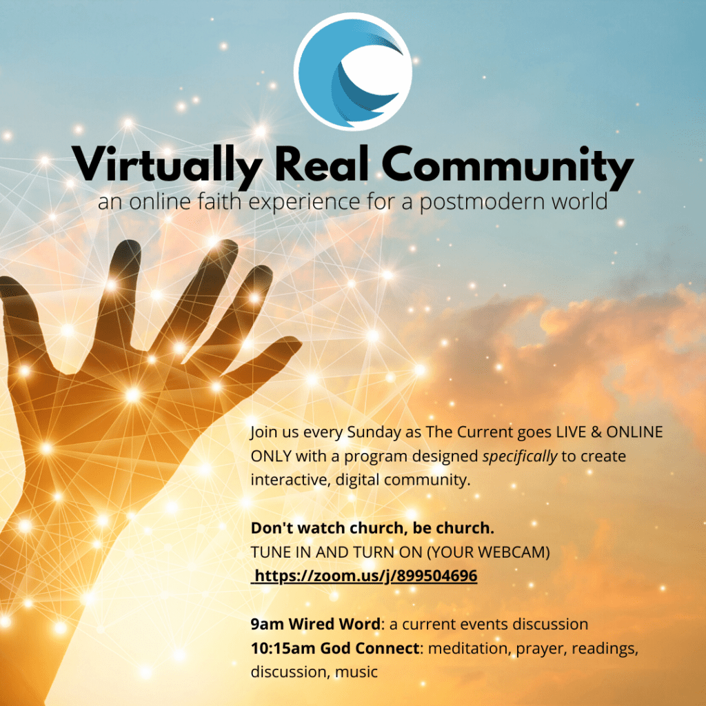Virtually Real Community informational graphic